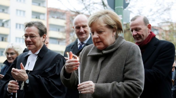 
                              No wall too high to be broken down, says Angela Merkel on Berlin Wall anniversary
                      